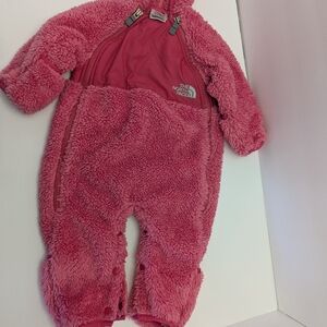 Northface Pink Snowsuit,Infant 3-6 Mon.